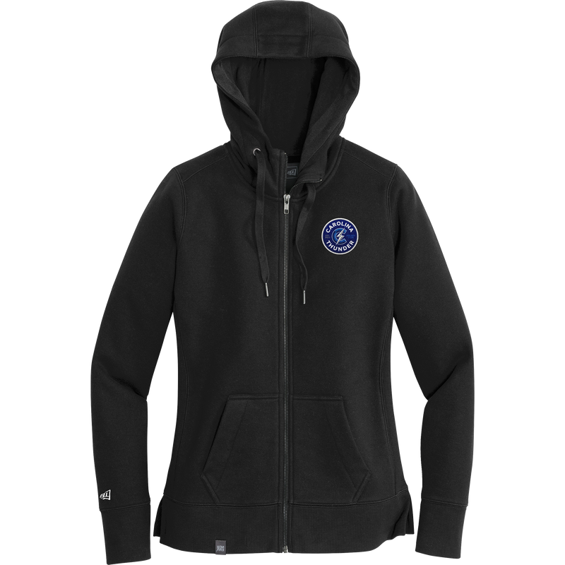 Carolina Thunder New Era Ladies French Terry Full-Zip Hoodie