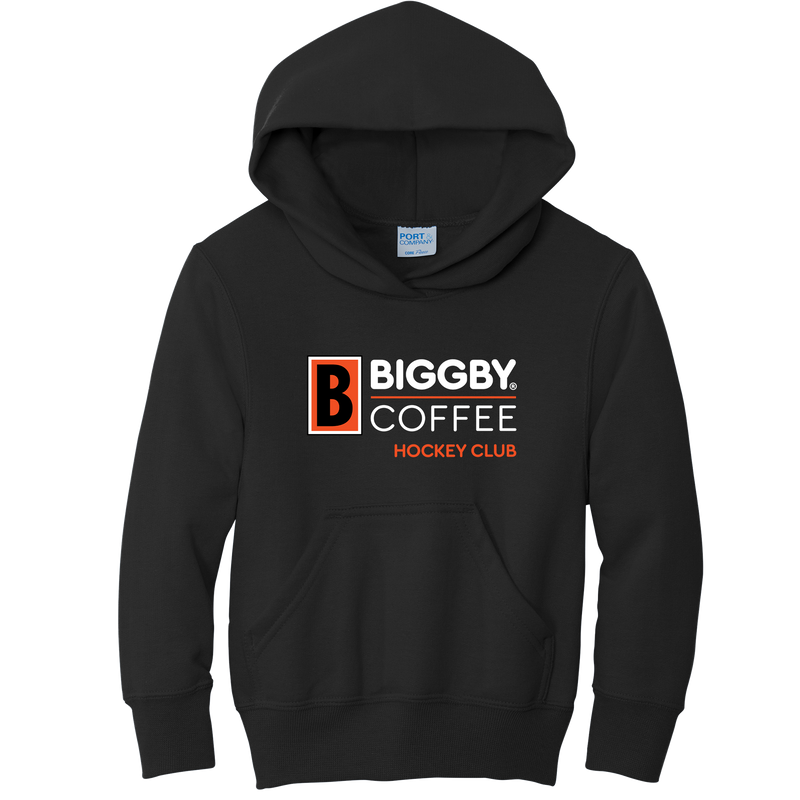 Biggby Hockey Club Youth Core Fleece Pullover Hooded Sweatshirt