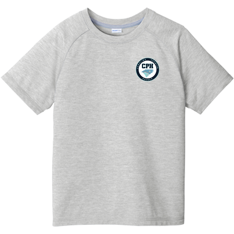 Carolina Premier Hockey Youth PosiCharge Tri-Blend Wicking Raglan Tee